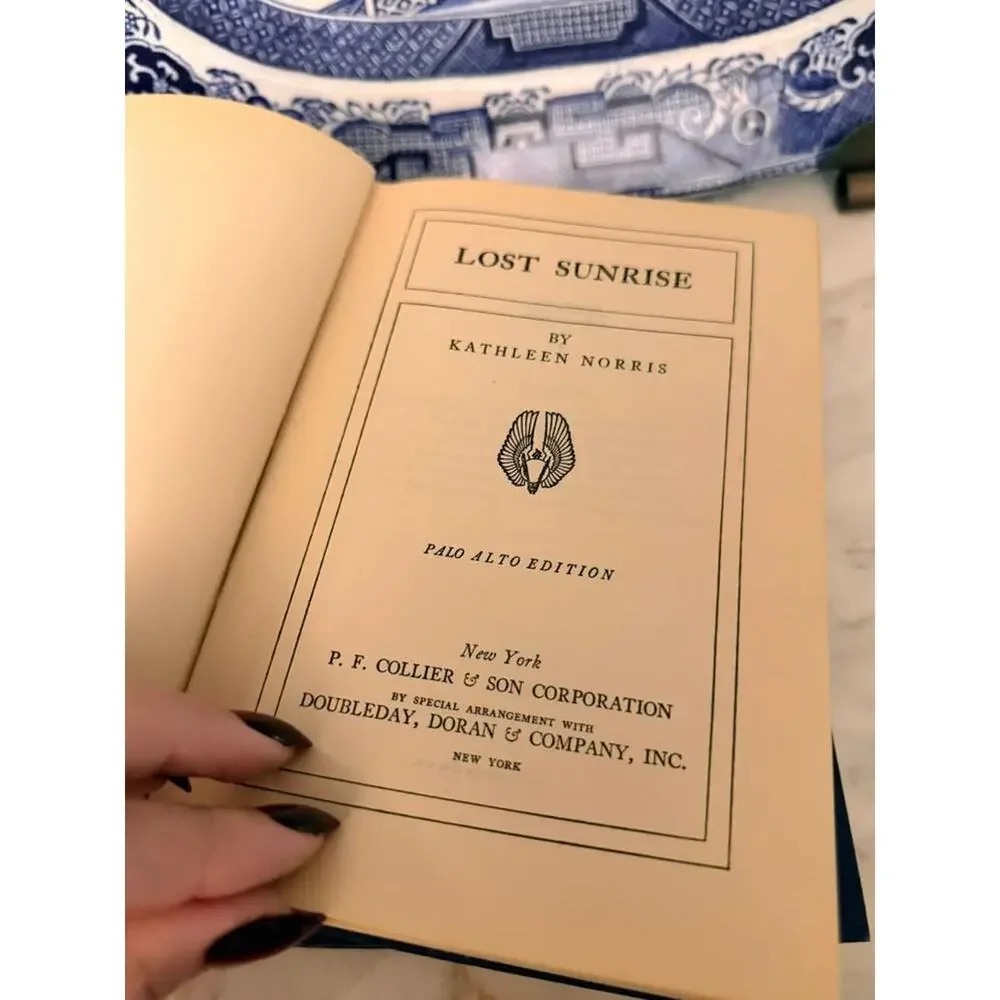 Vintage 1930s Gold Gilded Book Set, 1939 Kathleen Norris Hardcover Book Set